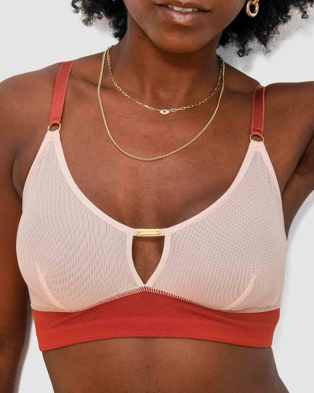 Victoria Mesh Keyhole Bralette (pocketed) By AnaOno - S/32-XXL/40