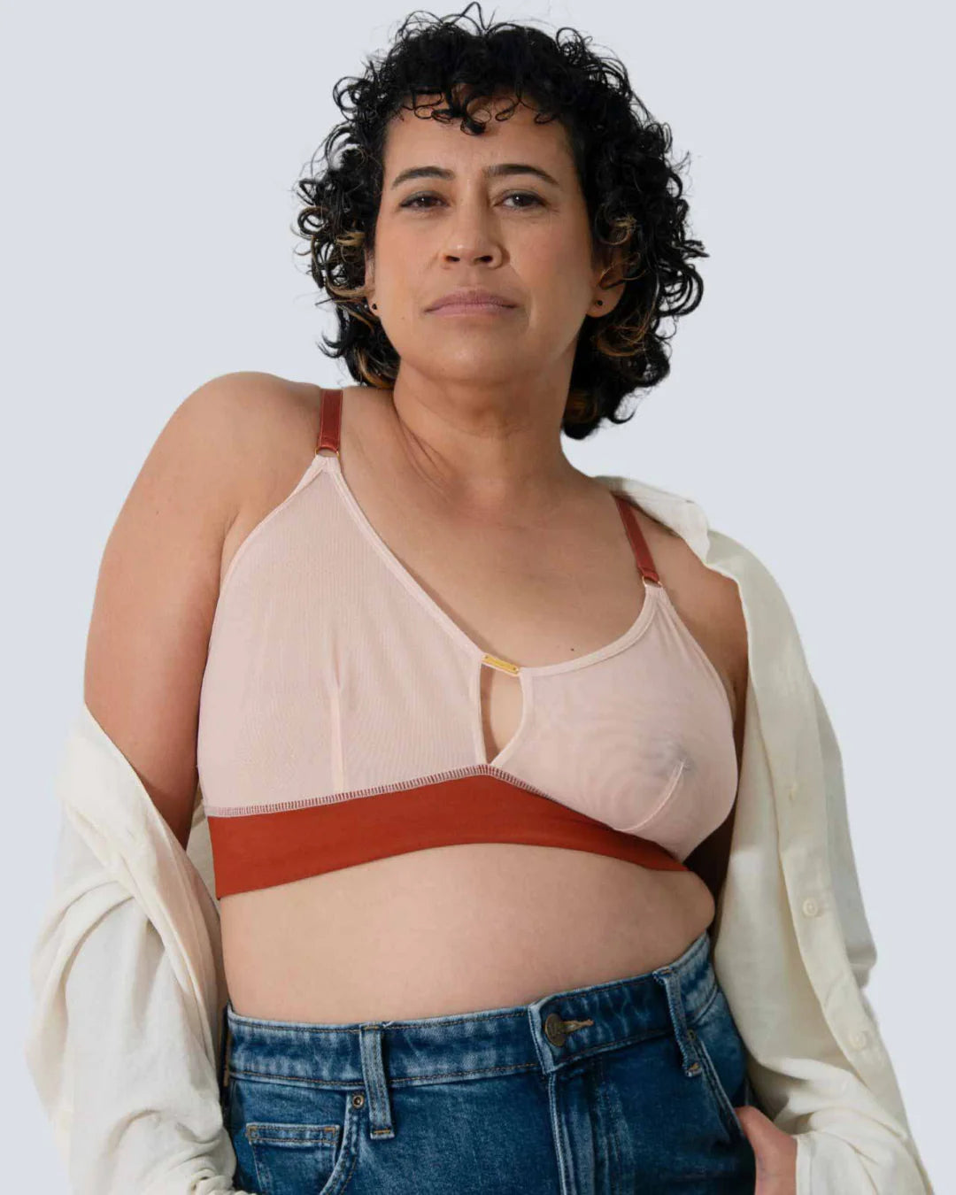 Victoria Mesh Keyhole Bralette (pocketed) By AnaOno - XL/38