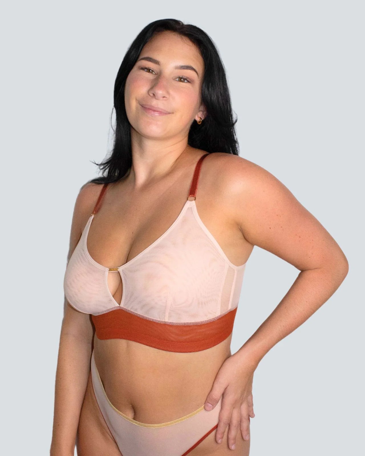 Victoria Mesh Keyhole Bralette (pocketed) By AnaOno - S/32-XXL/40