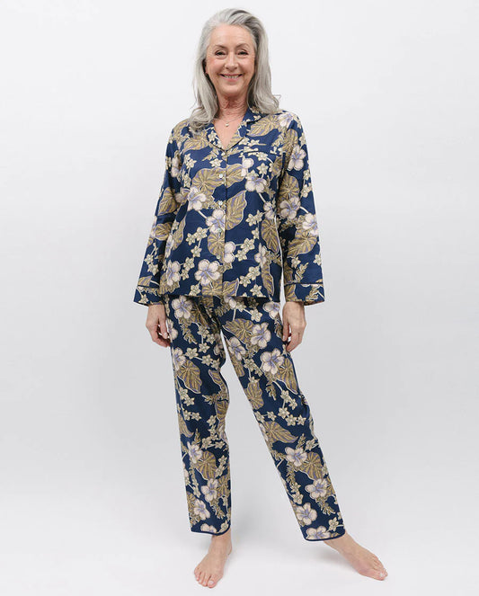 Winnie Lace Trim Floral PJ Set - Nora Rose By Cyberjammies - S-XXXL