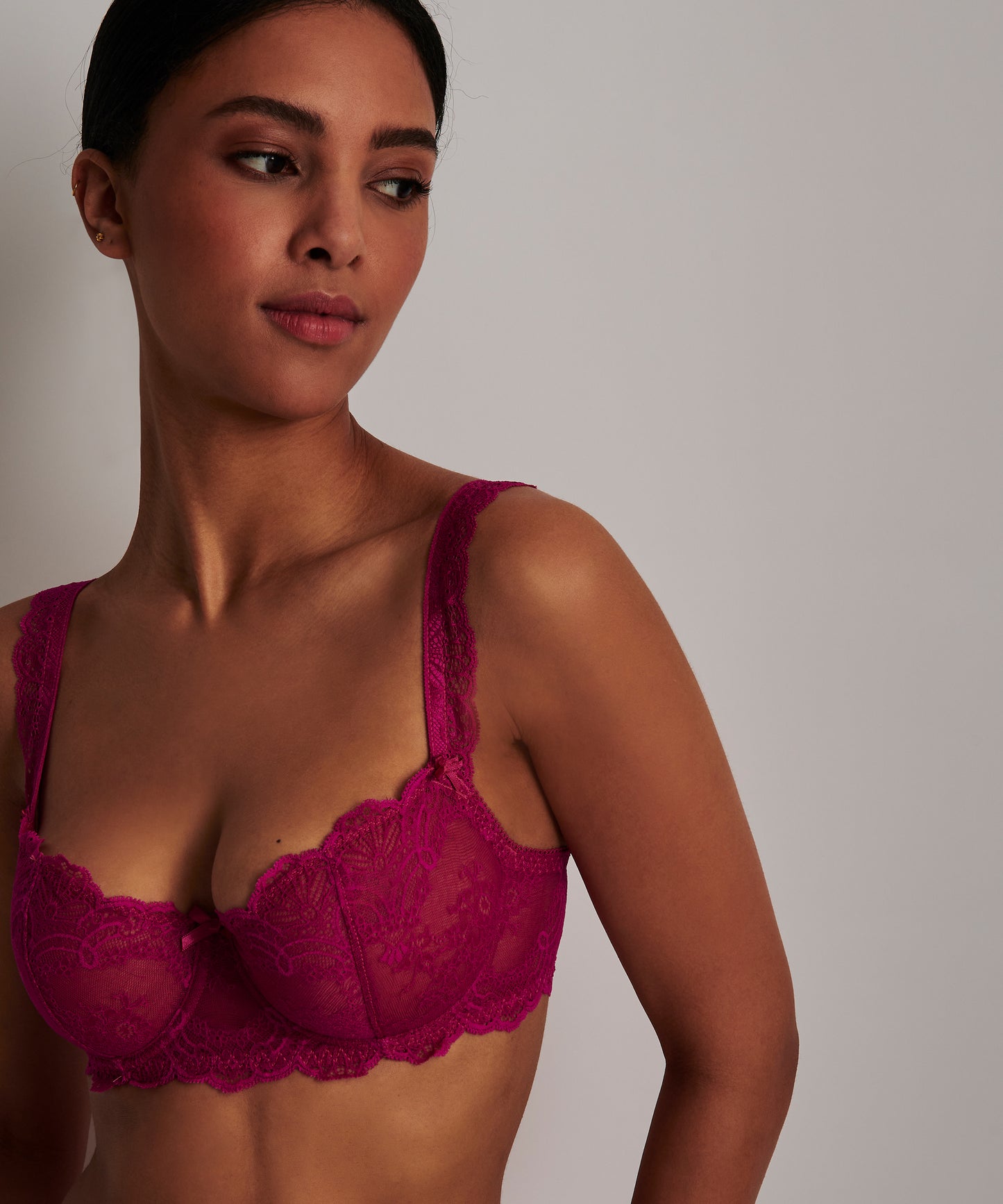 Dans Des Sens Half Cup Bra in Pink Pulsion By Aubade - 30-40/B-G