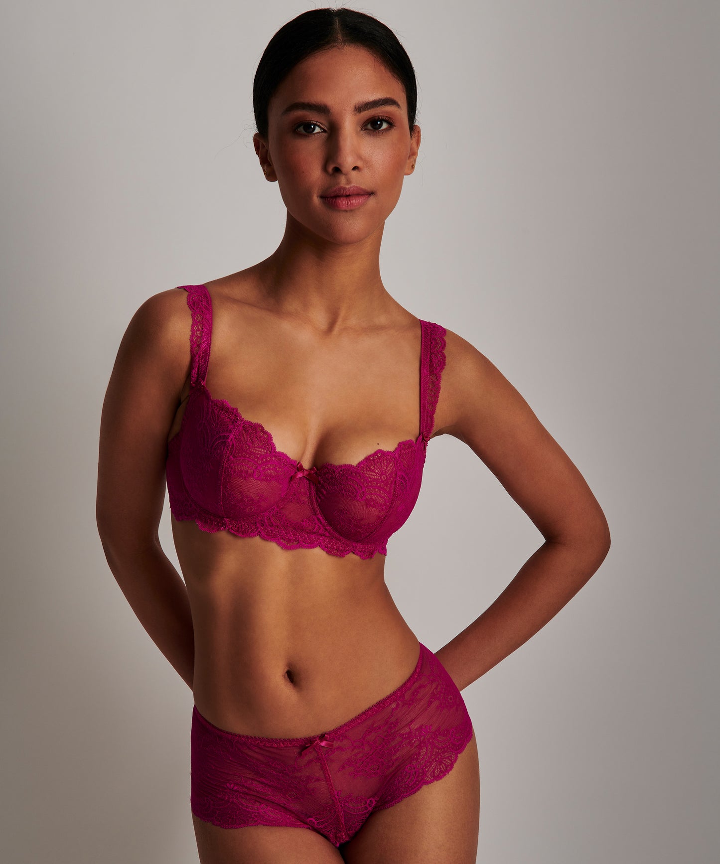 Dans Des Sens Half Cup Bra in Pink Pulsion By Aubade - 30-40/B-G