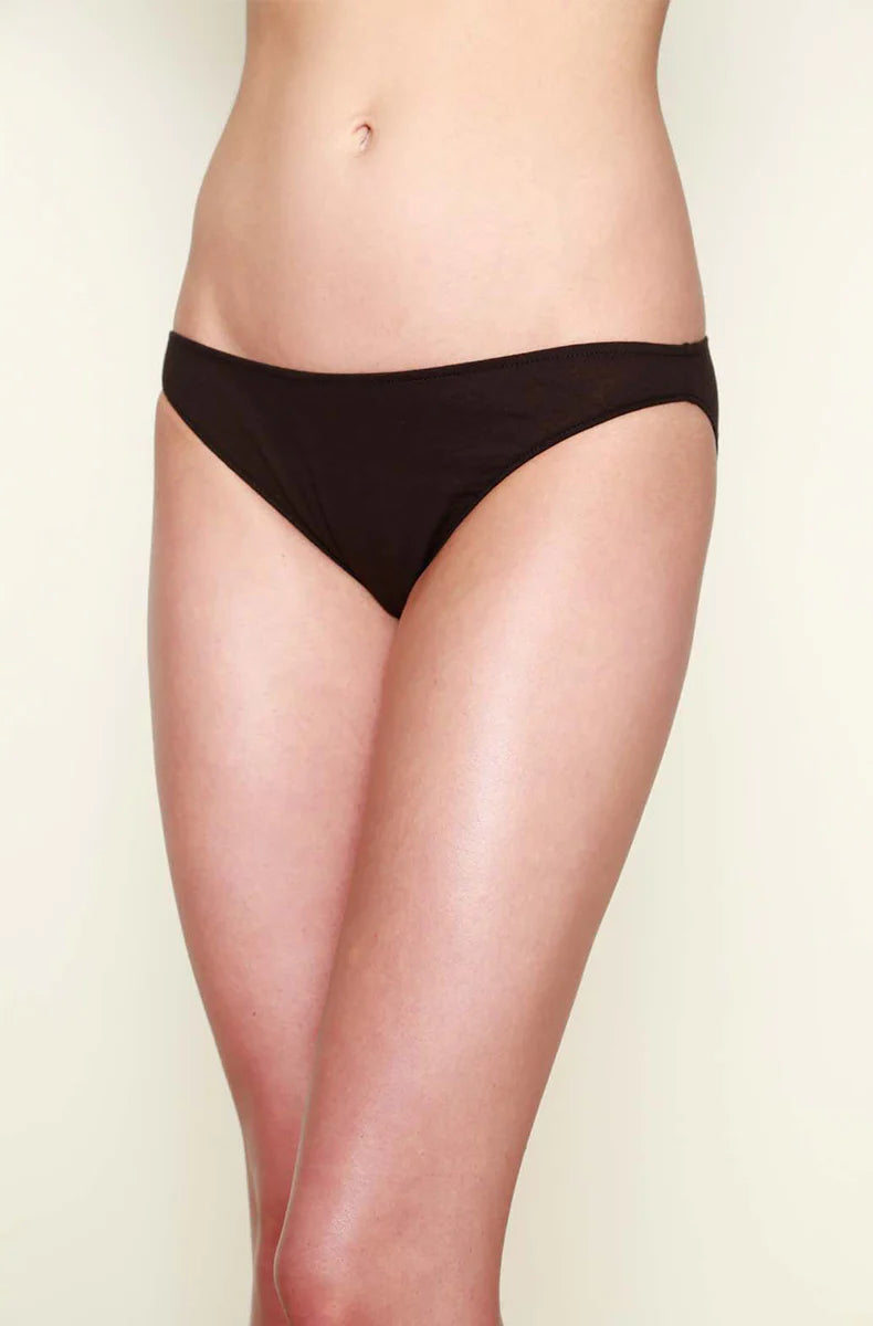 Organic Cotton French Bikini Brief BY Only Hearts in Black, White + Cotton Candy Pink -S-XL