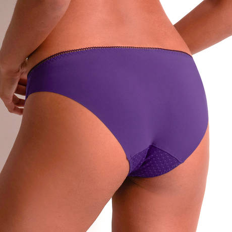 Illusion Fauve in Ultraviolet Brazilian Brief By Aubade - XXL