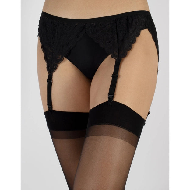 Cristal Sheer Stocking 20 DEN in Black - S-4X