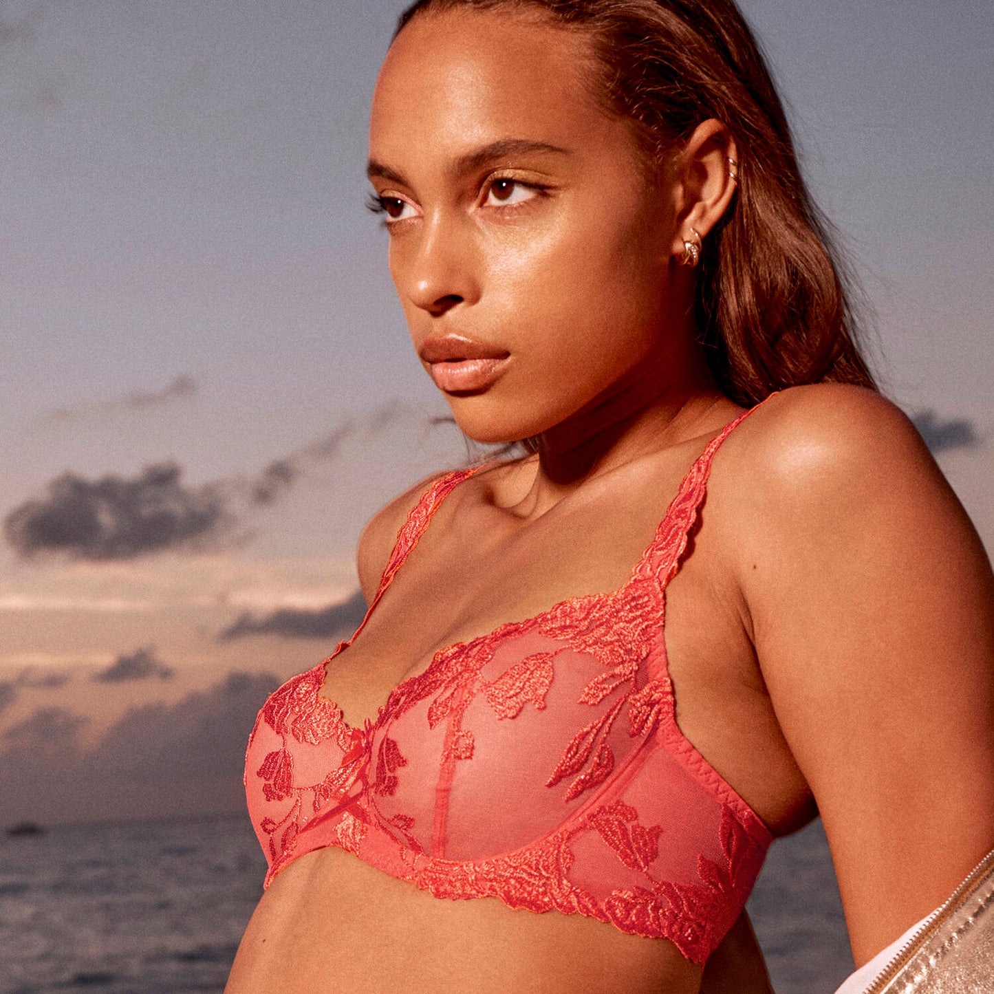 Softessence Half Cup Bra in Sunrise By Aubade - 34B & 36C