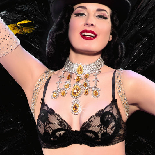 Velveteese Plunge Bra By Dita Von Teese Lingerie - 32-38 B-F (UK)