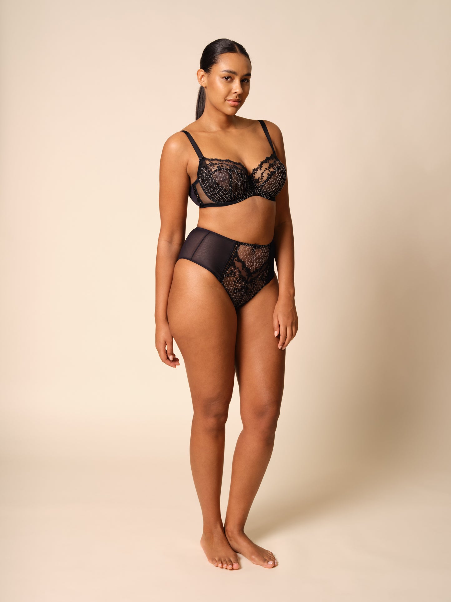 Lacage Balconette Bra in Black By Gossard- 30-42 B-G (UK)