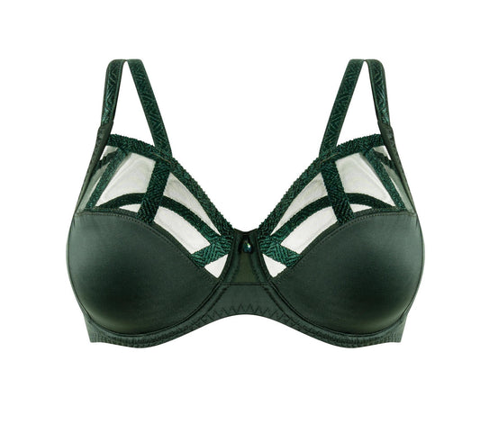 Série in Émeraude Full Cup Bra By Louisa Bracq - 30-46 bands, B-I cups (EURO sizing)