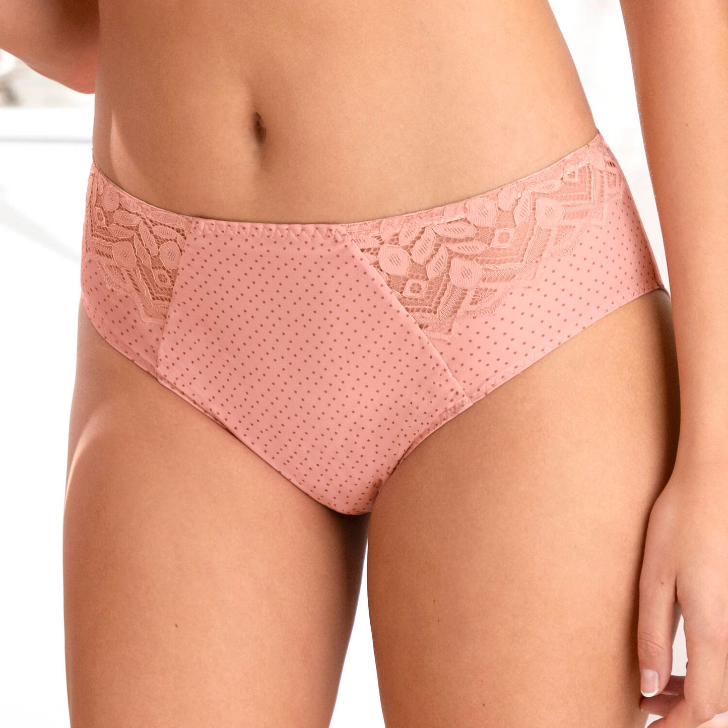 Petille Glam in Sparkling Rosé High Waist Brief By Antigel - M-XXXL