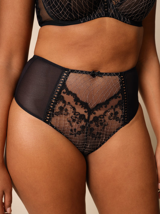 Lacage High Waisted Brief in Black By Gossard- XS-XXL