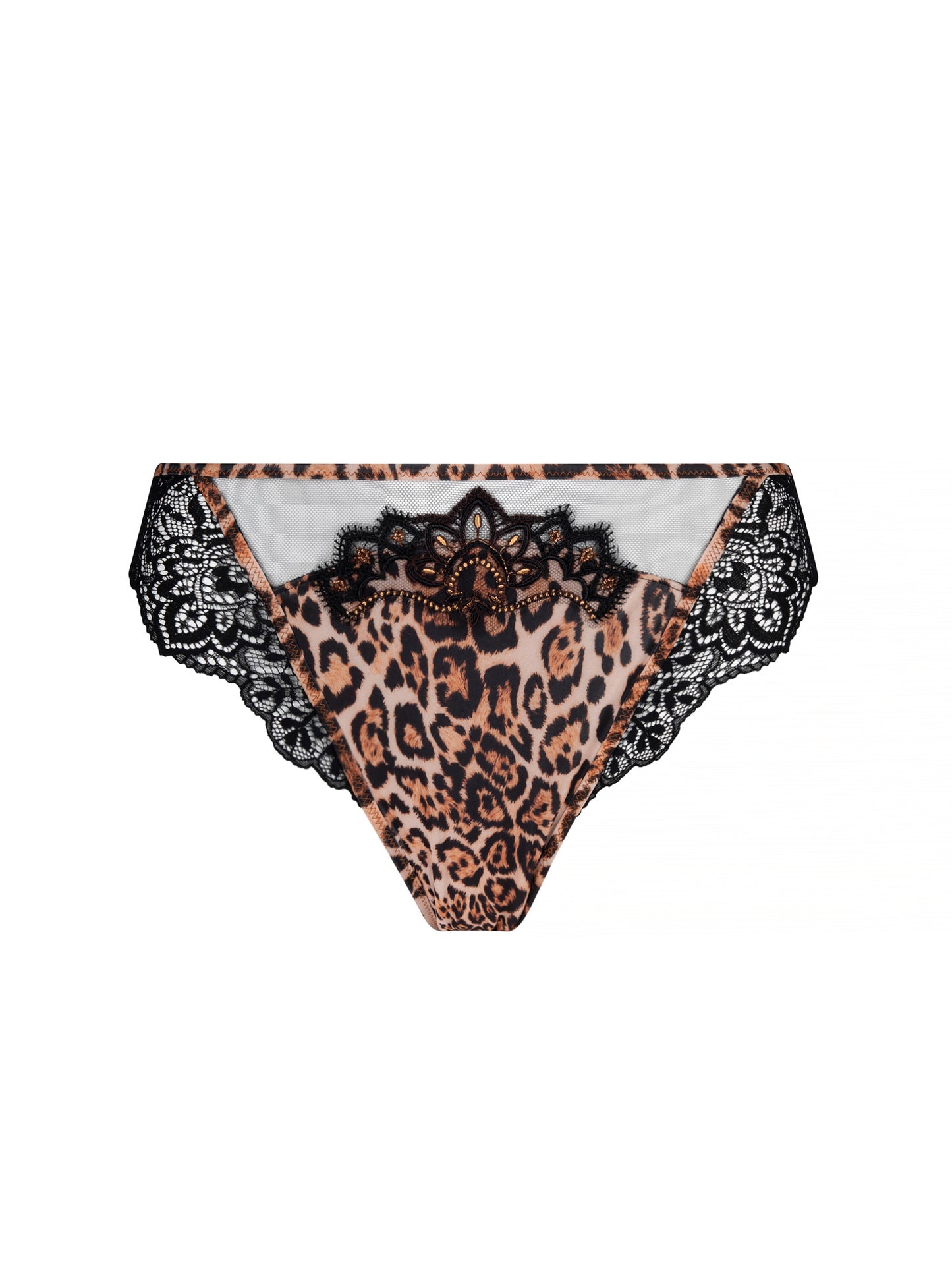 Fauve Amour in Amber Panthere Italian Bikini Brief By Lise Charmel - XS-XXL