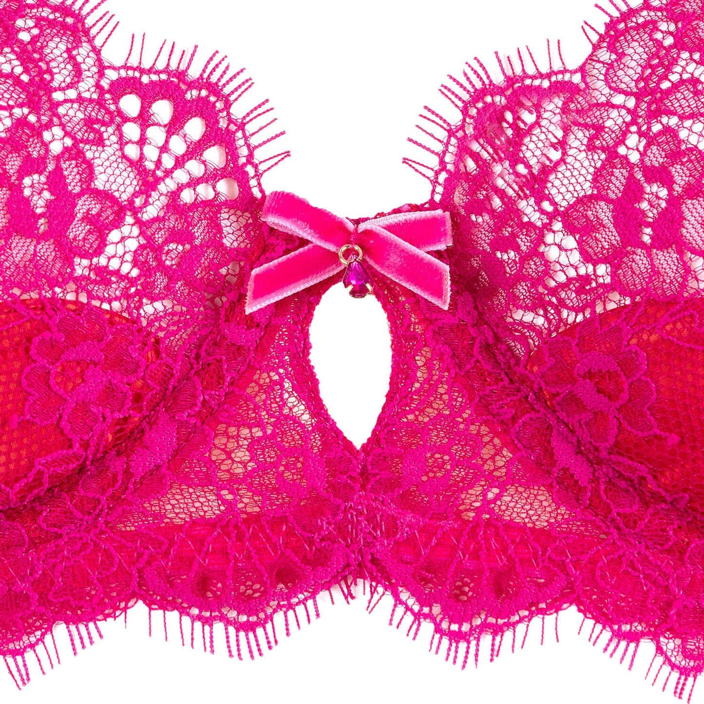 Zsa Zsa Underwire Bra in Magenta By Dita Von Teese Lingerie - 32-38 B-F (UK)