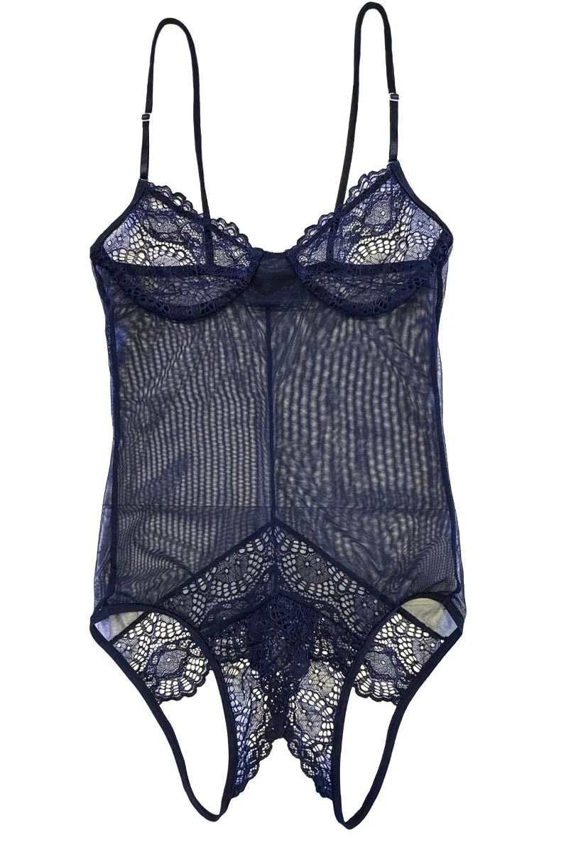 Whisper Sweet Nothings CouCou Bodysuit in Midnight by Only Hearts - S-XL(+)