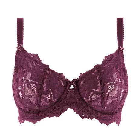 Cora In Bordeaux Curve Bra By Dita Von Teese - 38-44 D-G (UK)