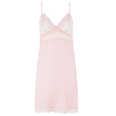 Sublime En Dentelle Silk Sexy Nightie in Rose Sublime By Lise Charmel - S-XL