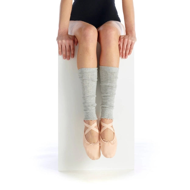 Cashmere Leg Warmers in Grey By Fil De Jour