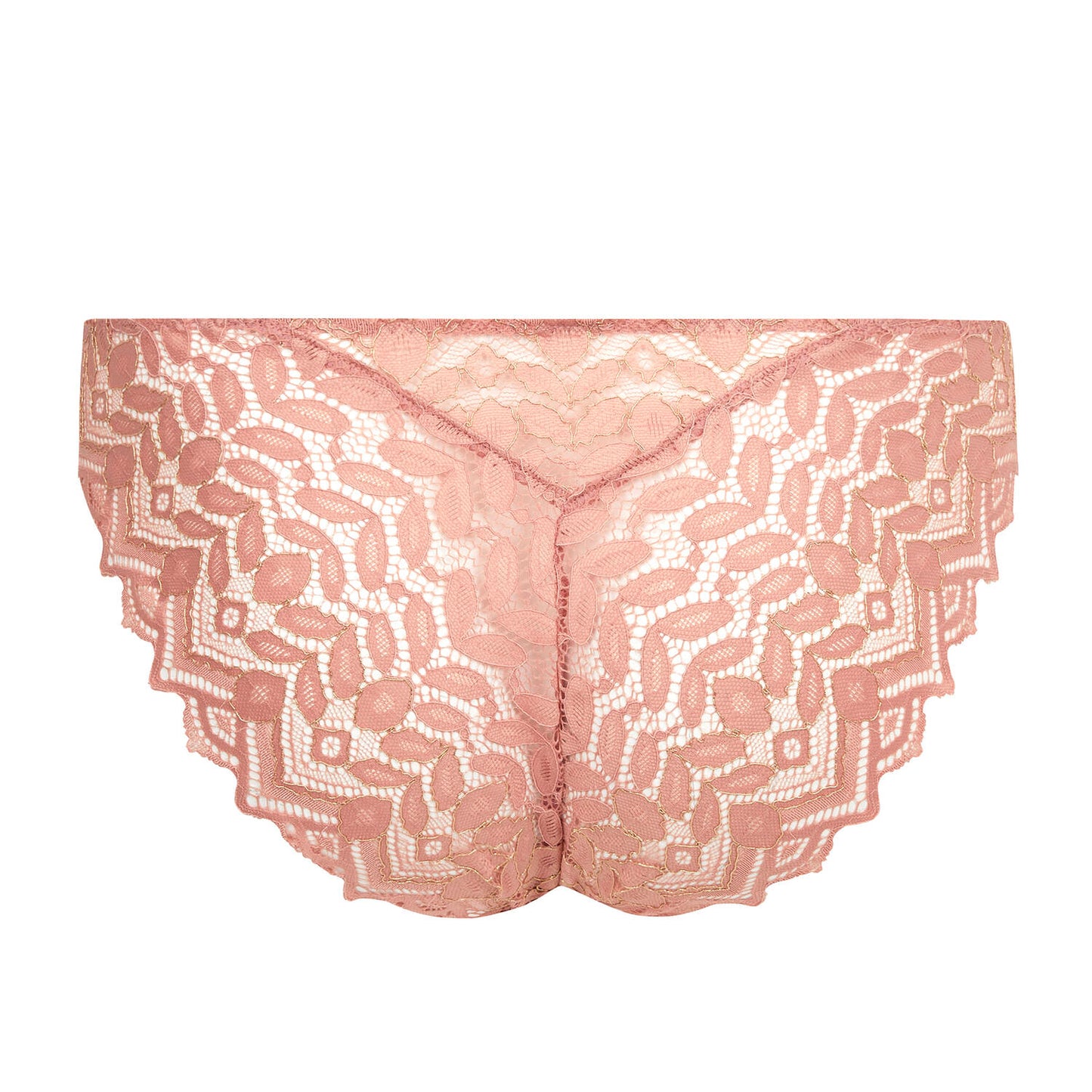 Petille Glam in Sparkling Rosé Italian Bikini Brief By Antigel - XL & XXL (snug fit)