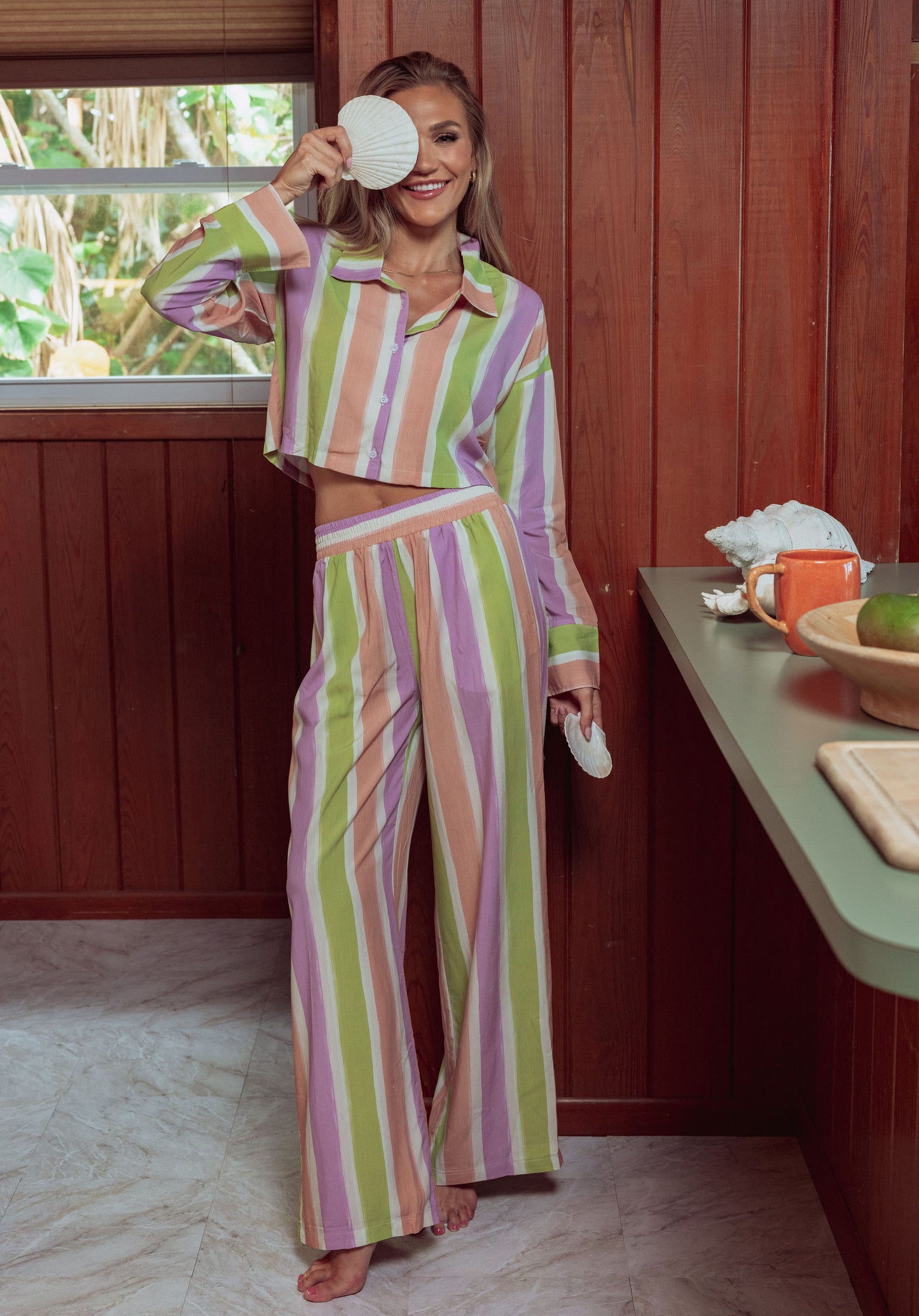 Painted Stripe PJ set By Kilo Brava - S-XXXL