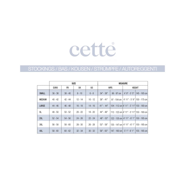 Mock Thigh High Suspender Tights in Black 20-60 DEN - S-4X