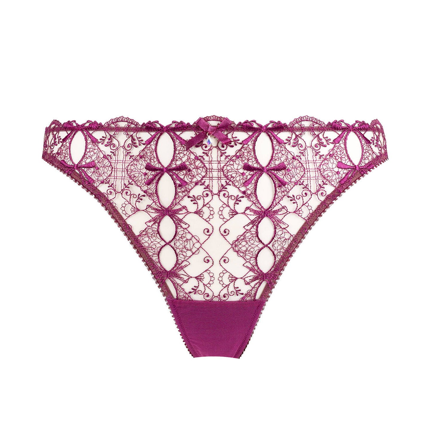 Harlow Tanga style Thong in Pinot Noir By Dita Von Teese Lingerie - XS - XL