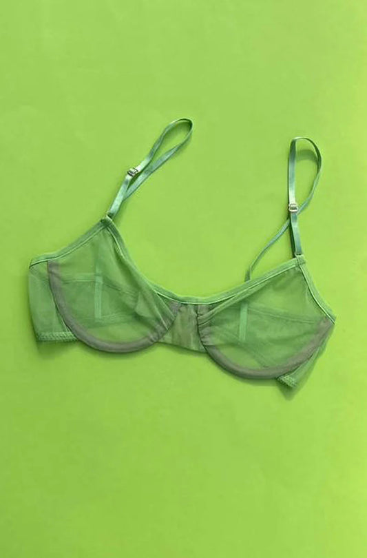 Whisper Underwire Bra in Cucumber By Only Hearts Lingerie - XS & XL