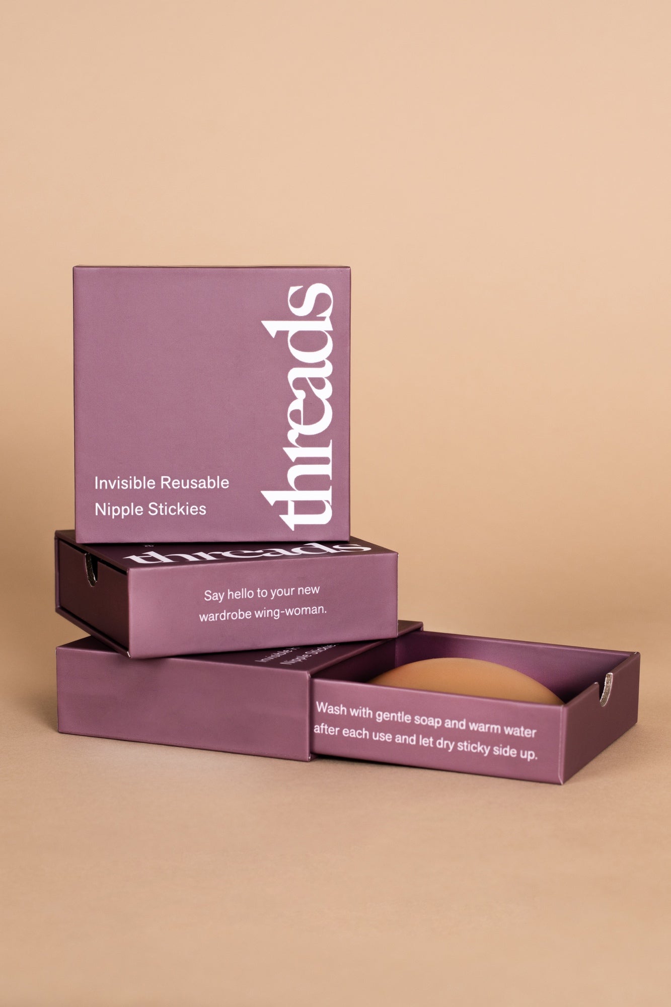 Invisible Reusable Nipple Stickies - 4 nude shades