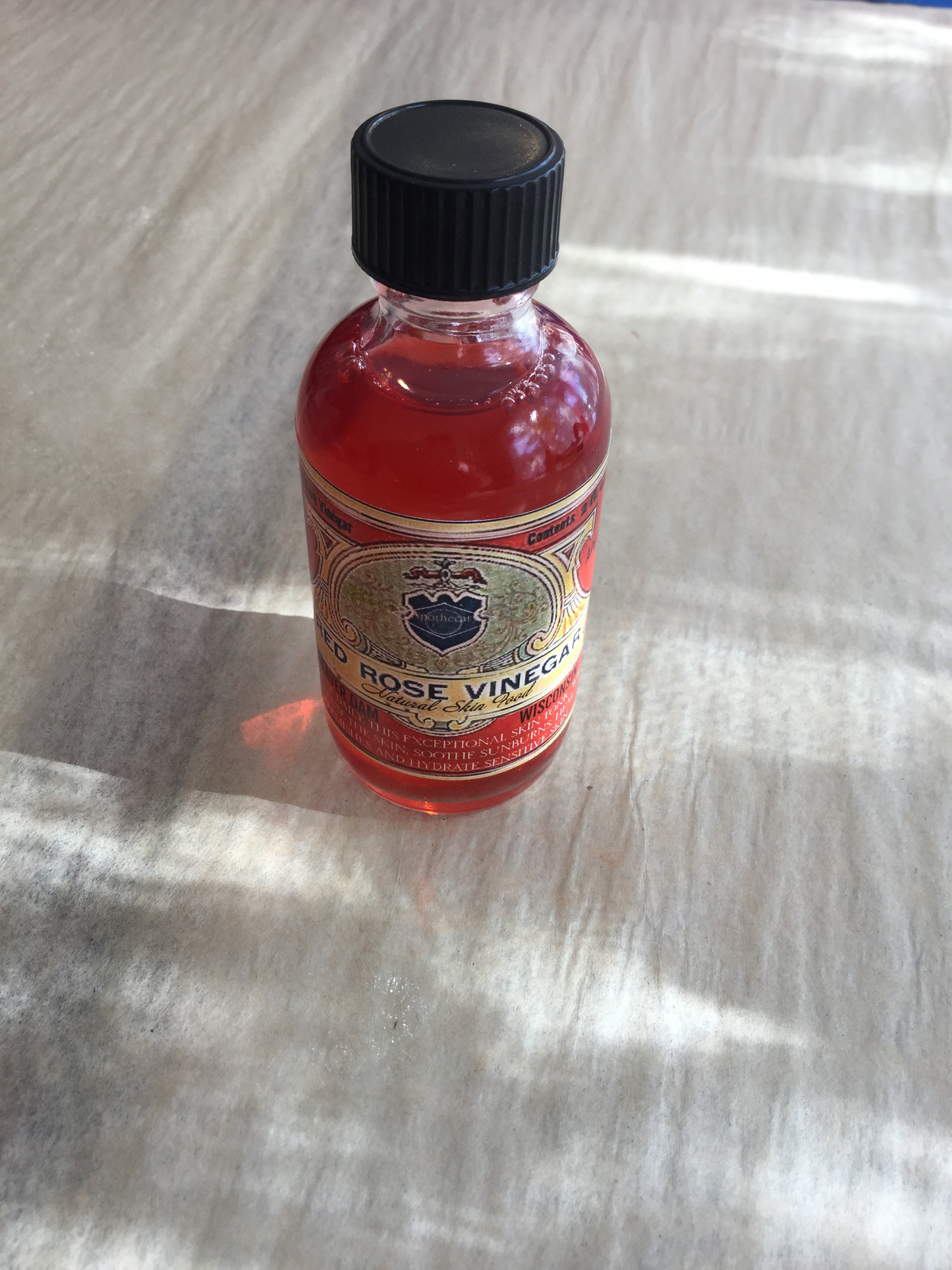 Red Rose Vinegar Toner (Vegan)