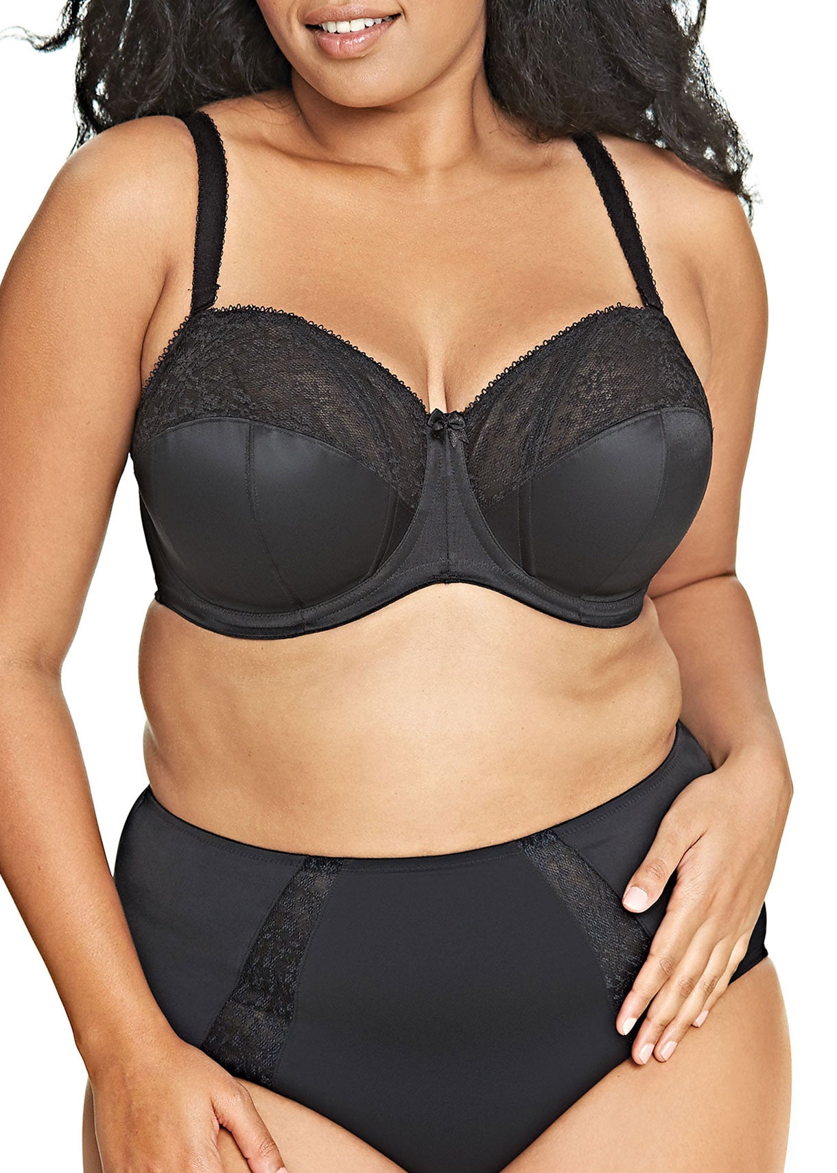 Adelaide Strapless Underwire Cathedral Bra In Black By Goddess - 32-46 Bands DD-HH (UK sizes)