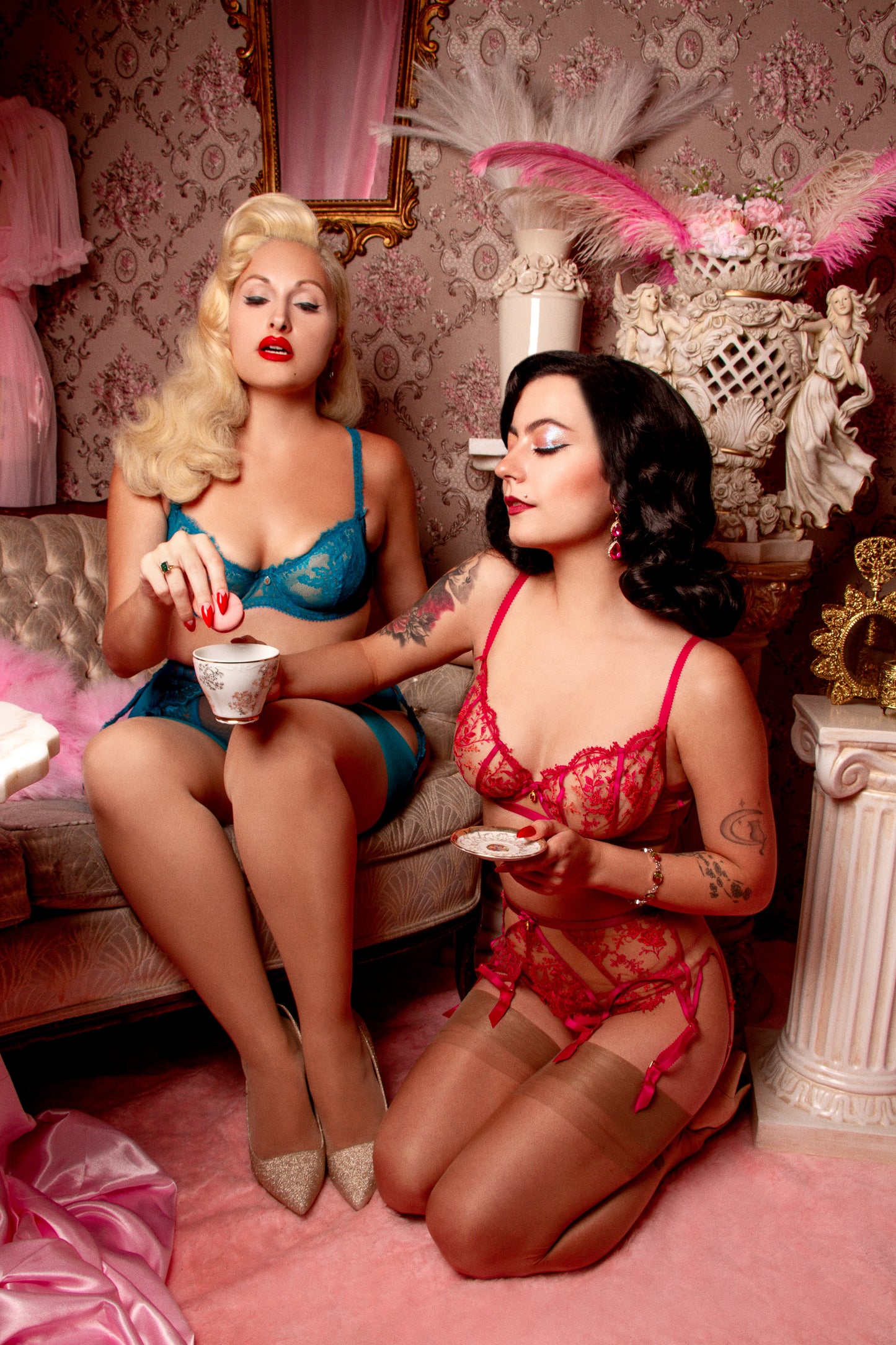 Savoir Faire Bra In Turquoise By Dita Von Teese - 32H