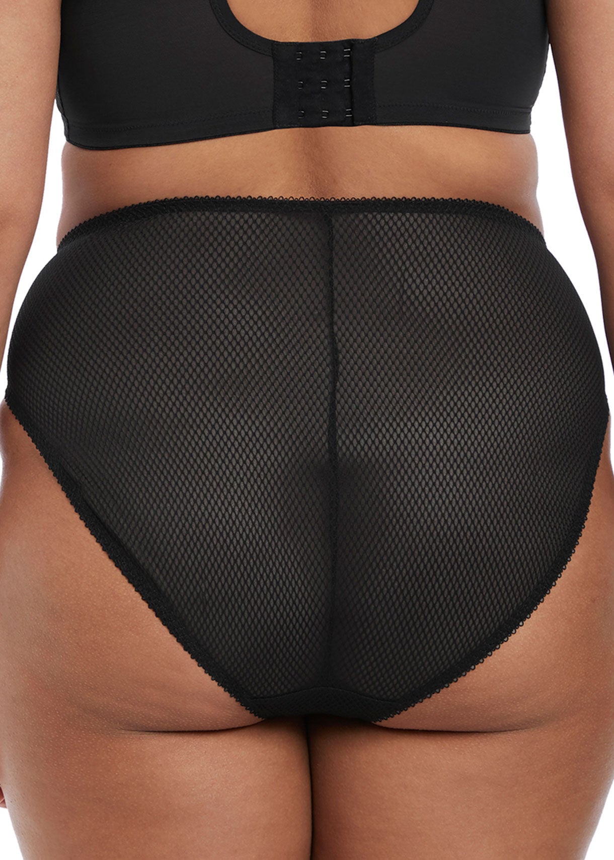 Charley High Leg Brief In Black By Elomi - M - 4X