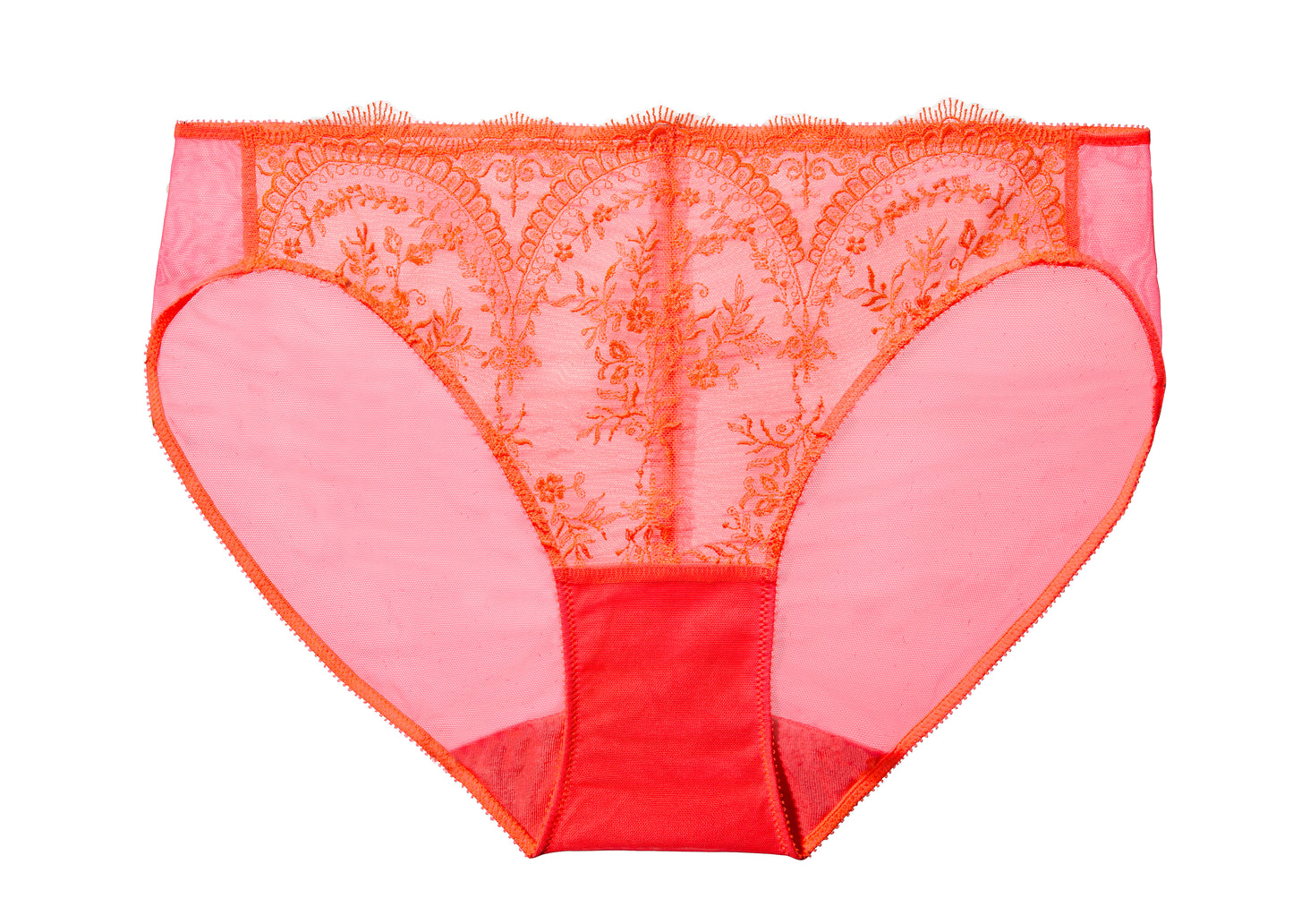 Neon Coral Severine Bikini Brief By Dita Von Teese - size XS