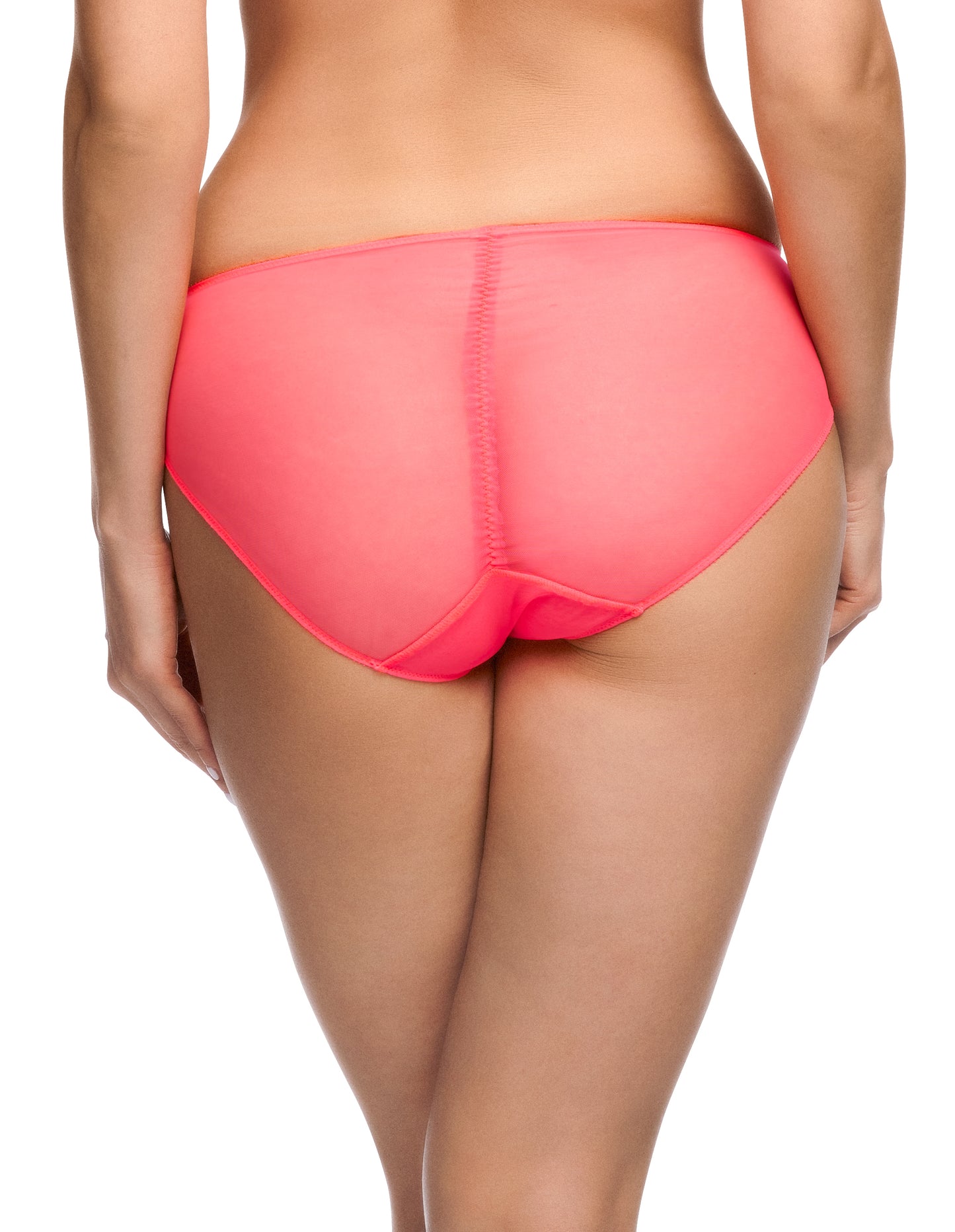 Neon Coral Severine Bikini Brief By Dita Von Teese - size XS