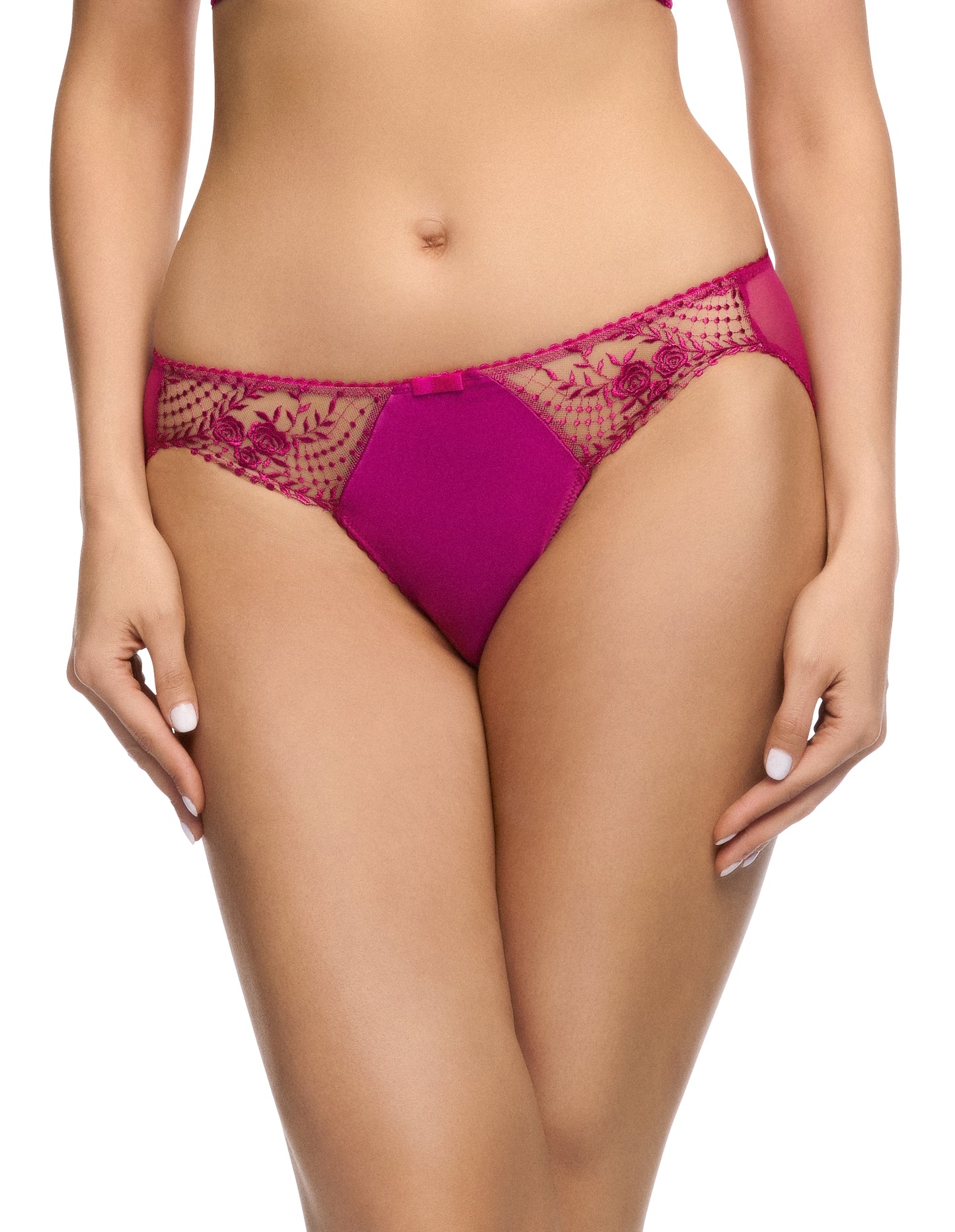 Julie's Roses Rubine Bikini Brief By Dita Von Teese - sizes XS