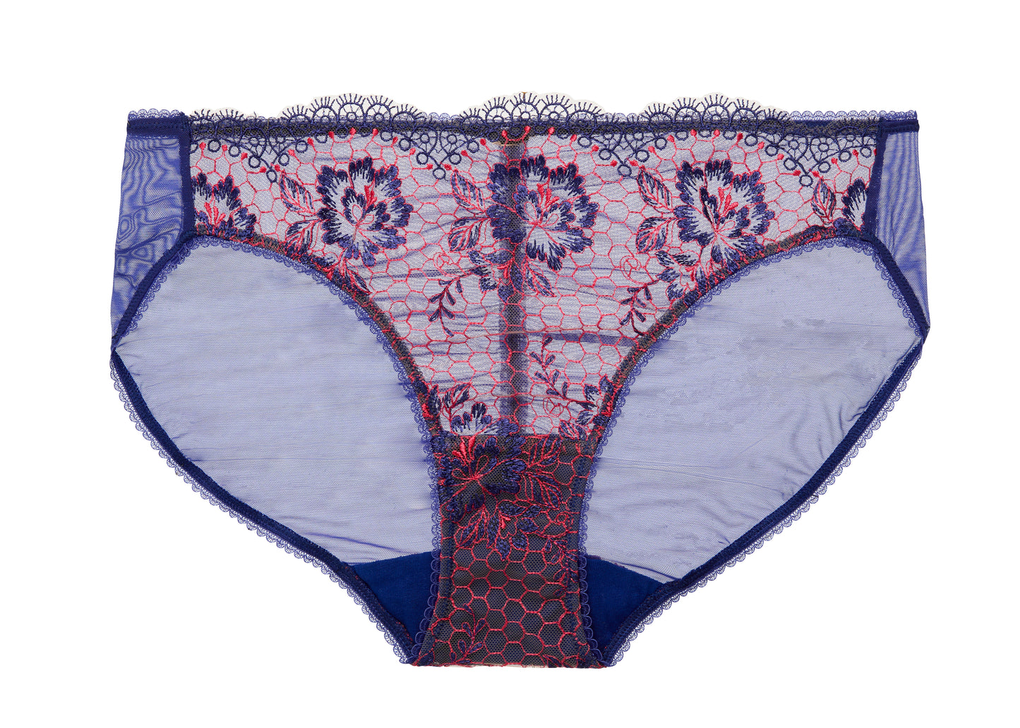 Evelina Brief In Cobalt + Coral By Dita Von Teese - XS