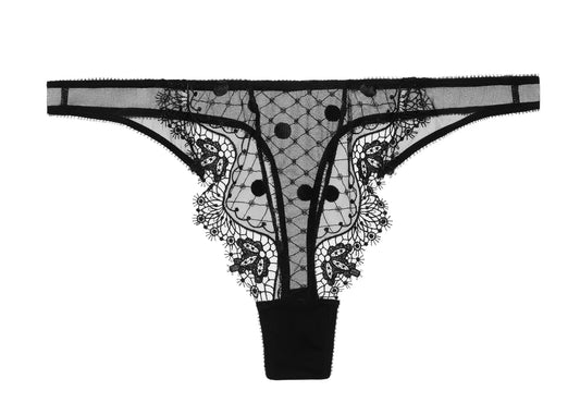 Dita Von Teese Vedette Thong  in Black - size  L