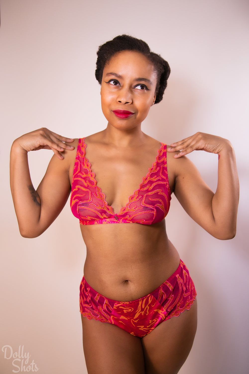 Vortex Silk and Embroidery Soft Cup Bra By Louisa Braq - sizes XS