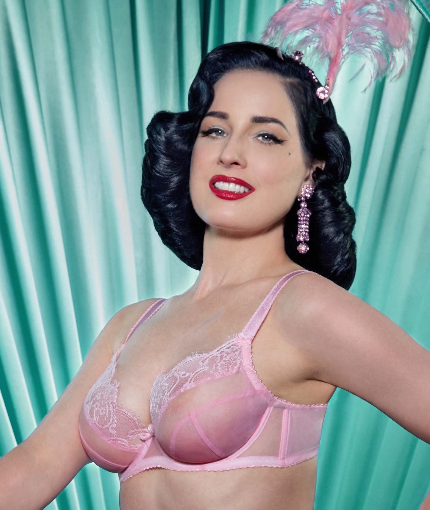 Muse Underwire Bra in Cameo Pink By Dita Von Teese - 32B-38E