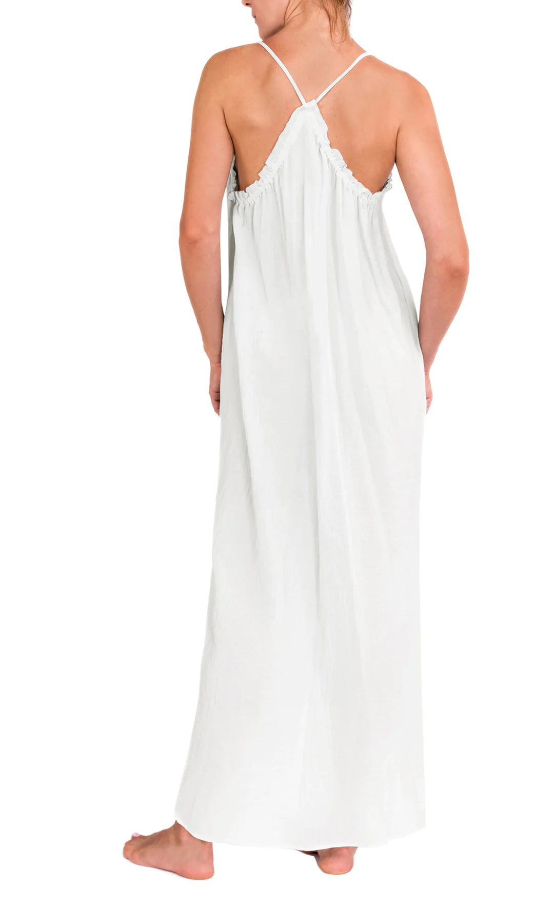 Grace Luxury Cotton White Nightgown - XS + S