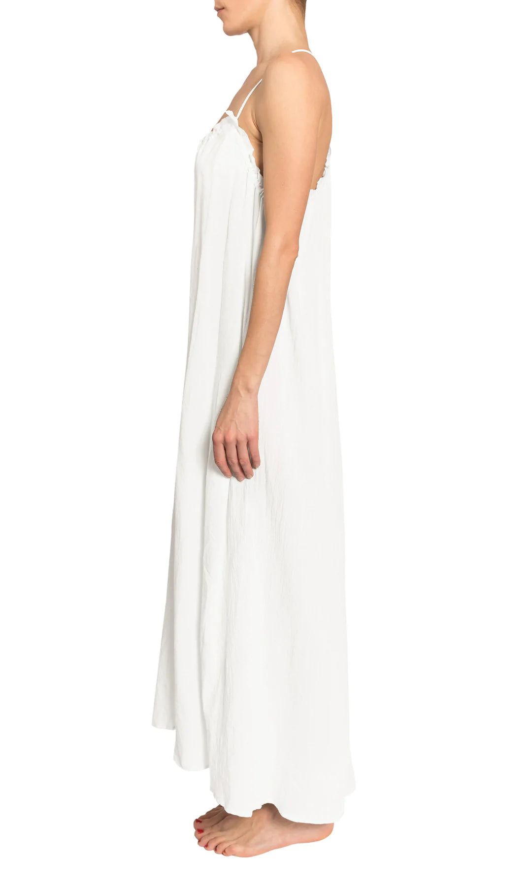 Grace Luxury Cotton White Nightgown - XS + S