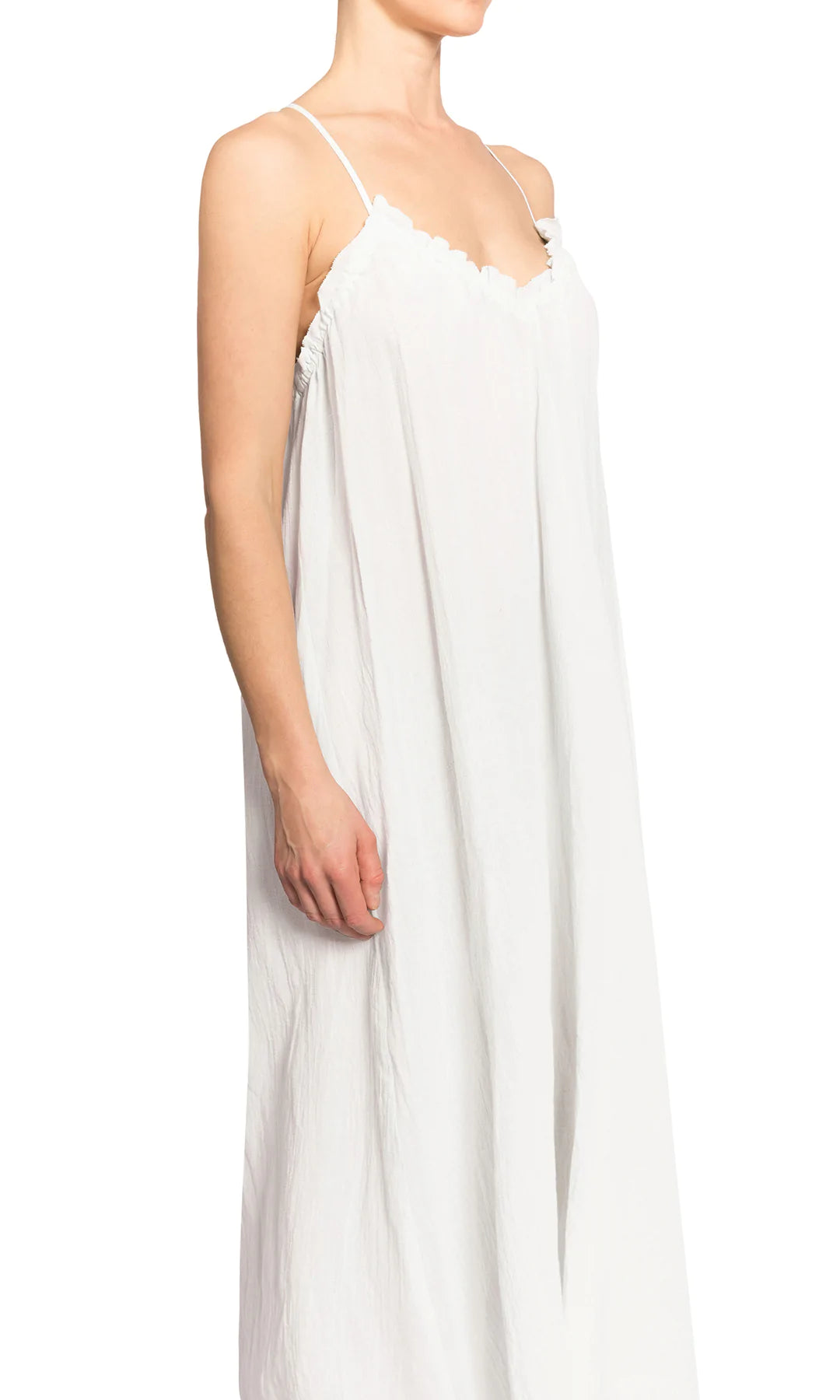 Grace Luxury Cotton White Nightgown - XS + S