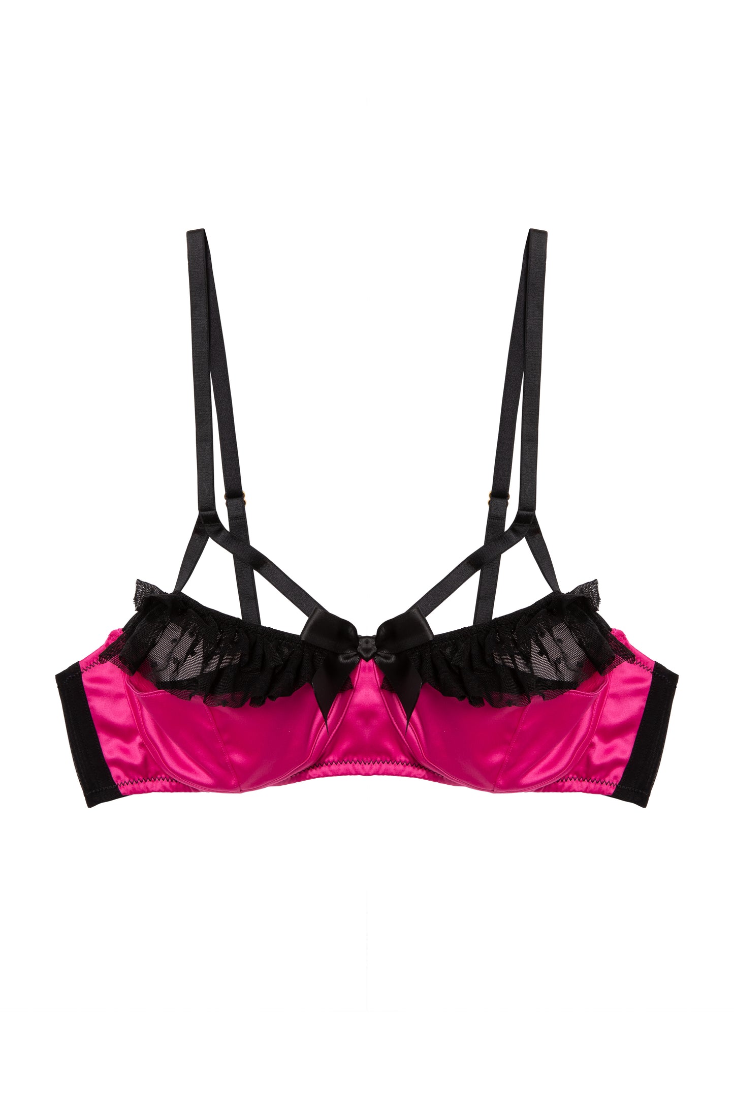 Inga Pink Ruffle Peek-A-Boo Bra - sizes 4-16