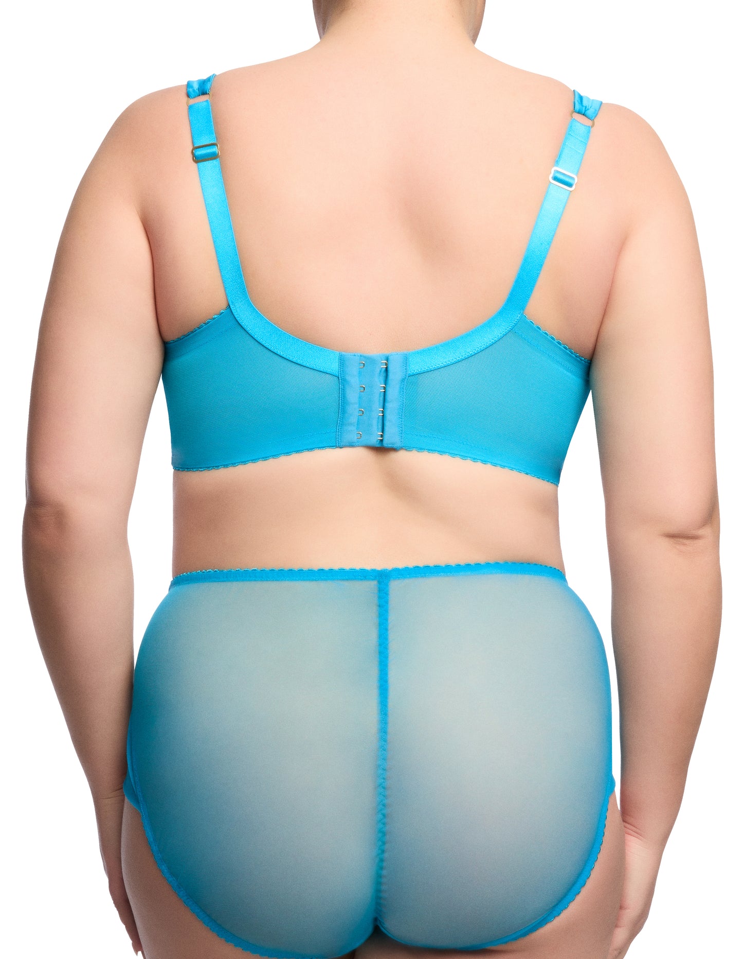 Julie's Roses Curve Bra in Butterfly Blue By Dita Von Teese - 38-44 bands D-G