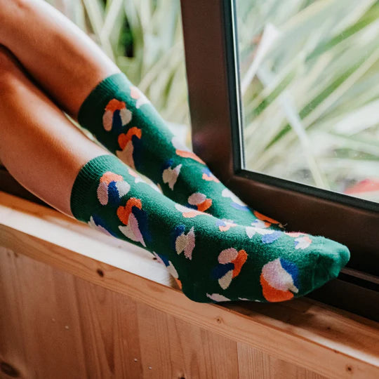 Paulette the Green - "Women's" socks