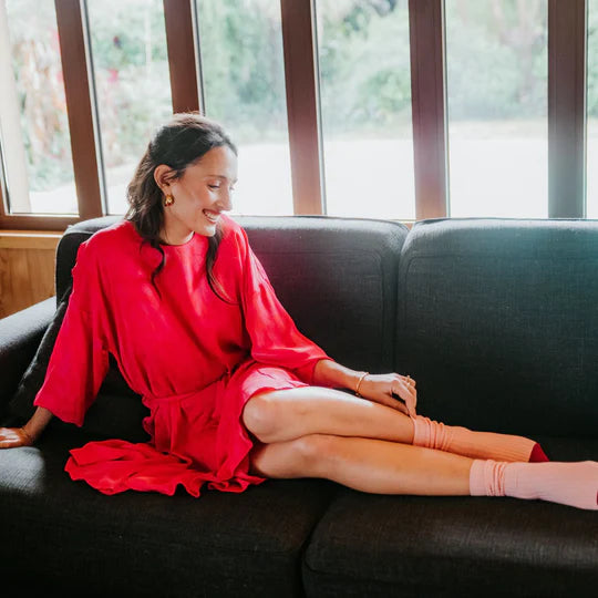 Marcelle bi-goût Rose - "Women's" socks
