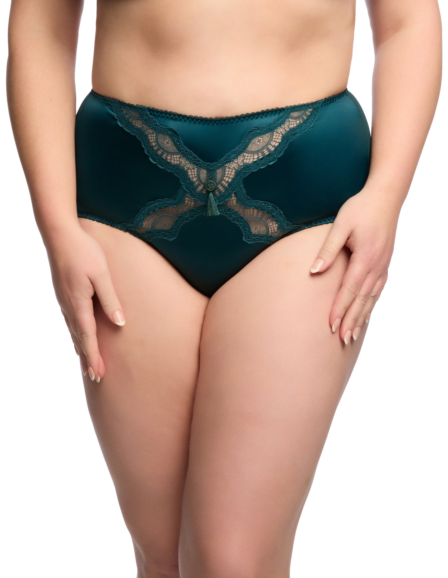 Star Lift Full Brief in Eden Green By Dita Von Teese - 2X & 3X