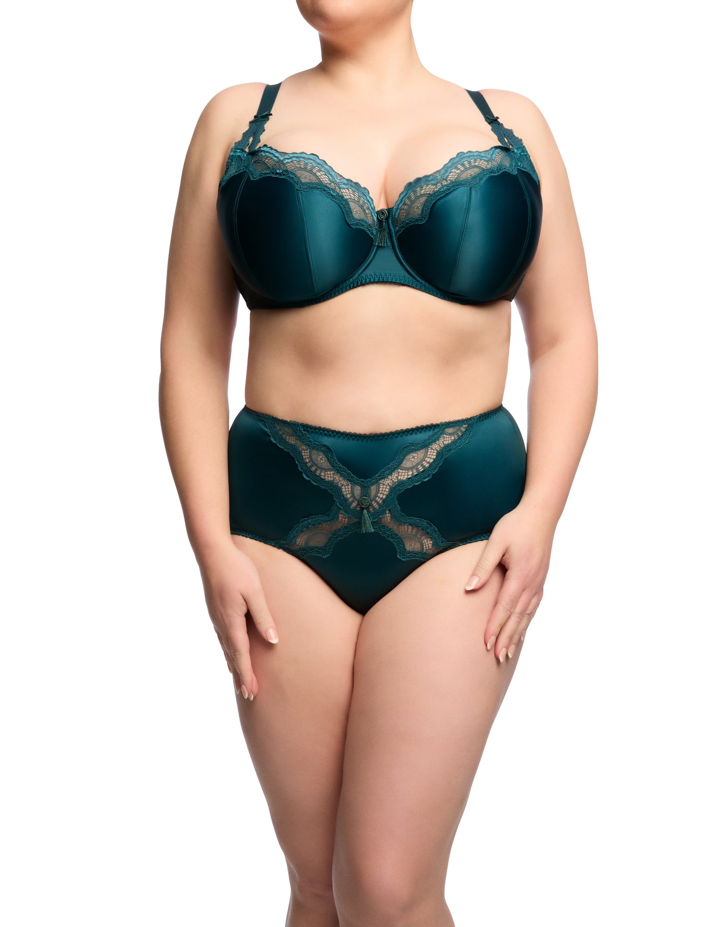Star Lift Full Brief in Eden Green By Dita Von Teese - 2X & 3X