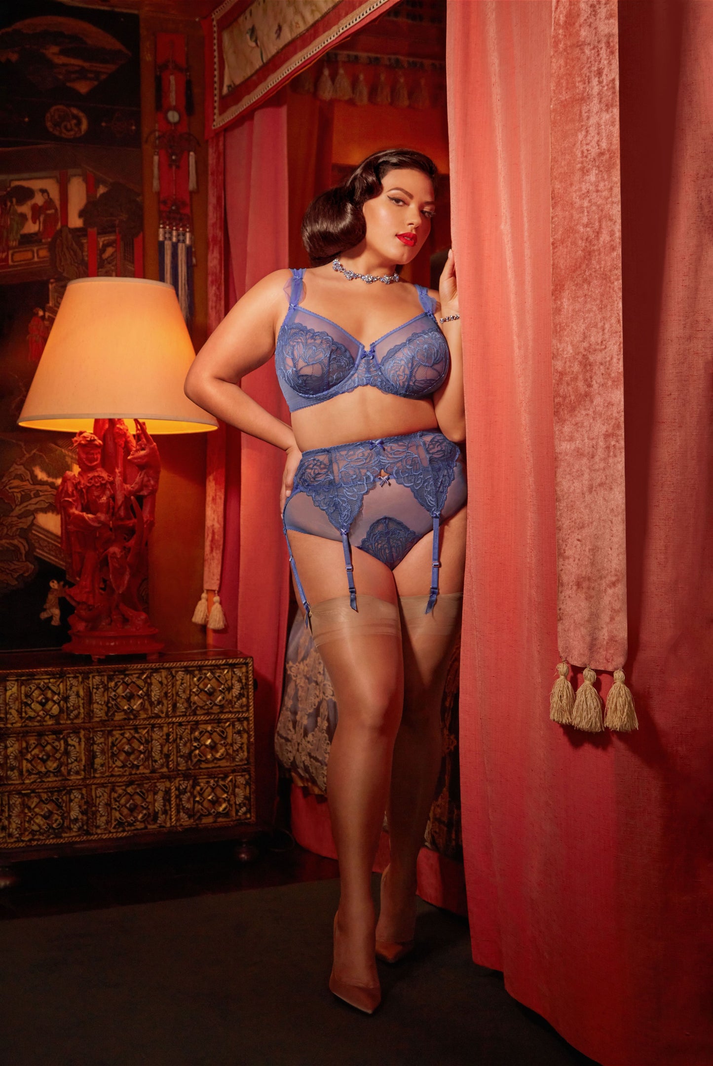 Gwendoline Six Strap Suspender Belt By Dita Von Teese - 3X