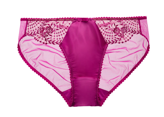 Julie's Roses Rubine Bikini Brief By Dita Von Teese - sizes XS