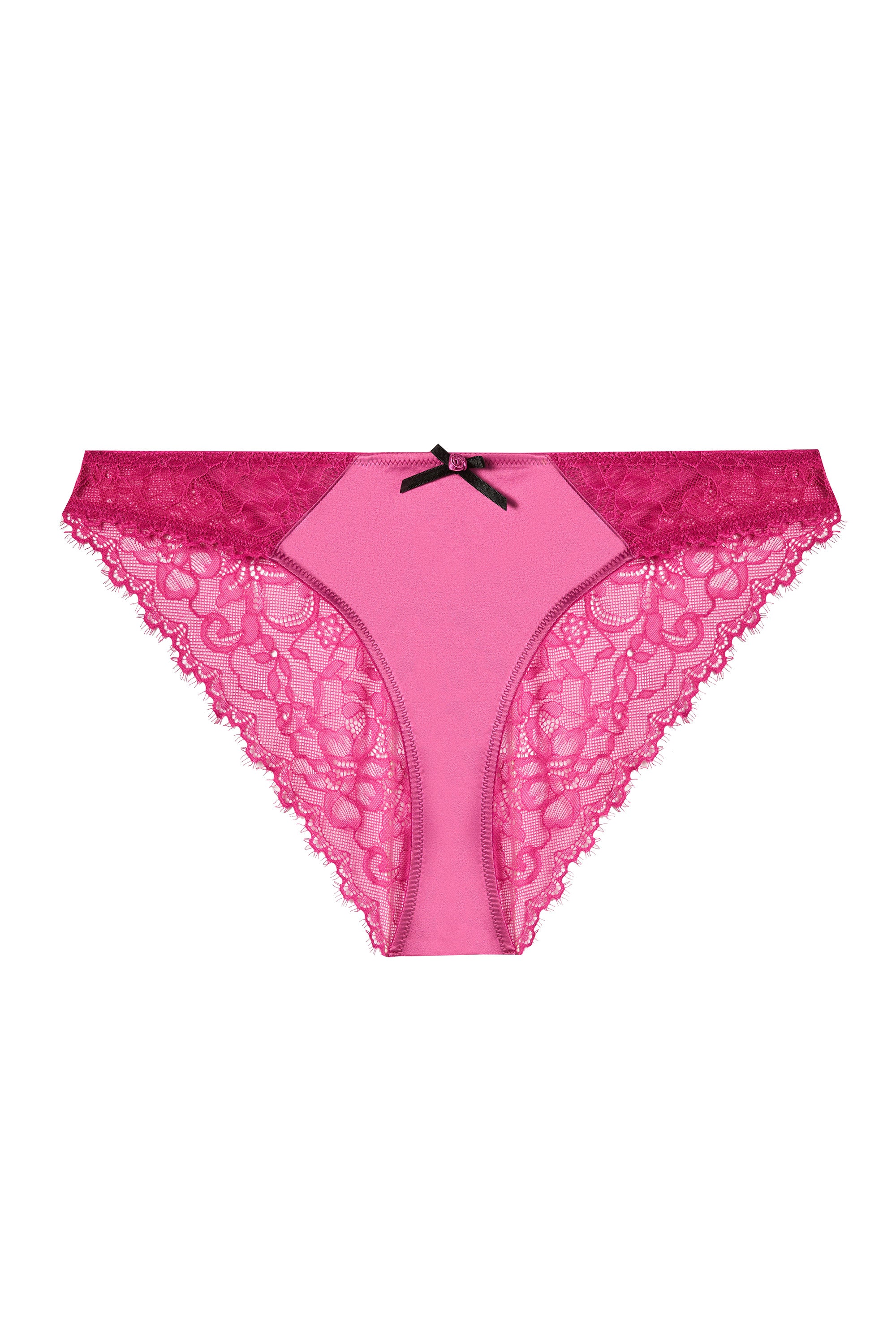Rosalyn Magenta Satin and Lace brief - sizes 4-16 - Toronto